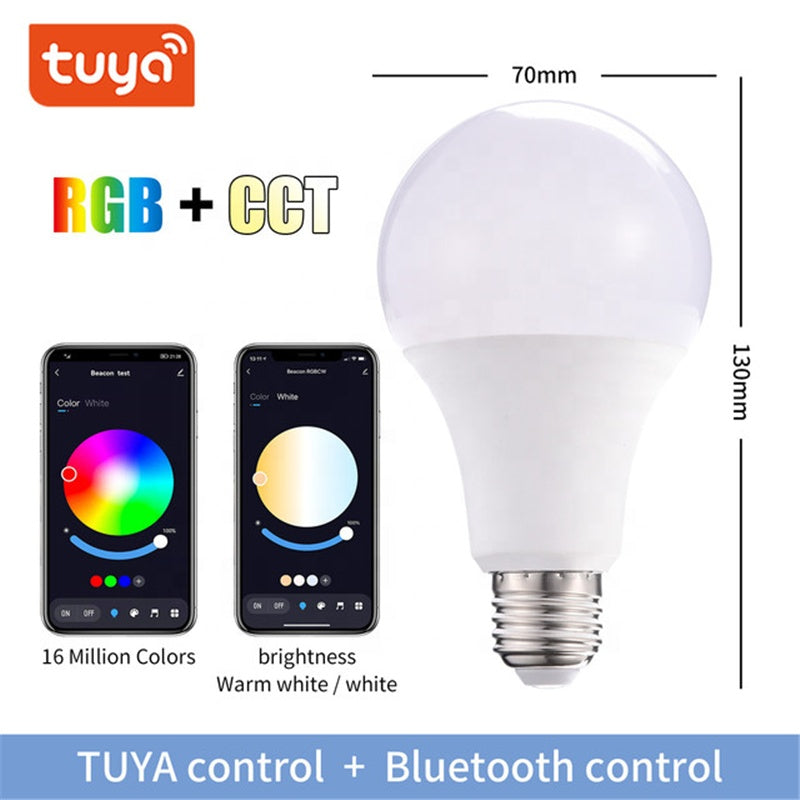 KCR™ Smart LED Bulb – Color-Changing RGBCW, App Controlled